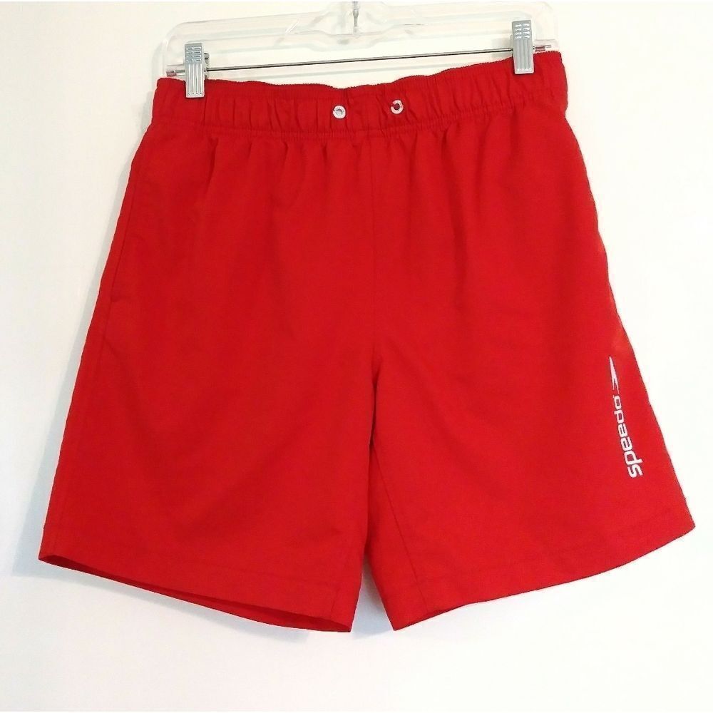 Speedo Men's Red Swim Trunks Size Small